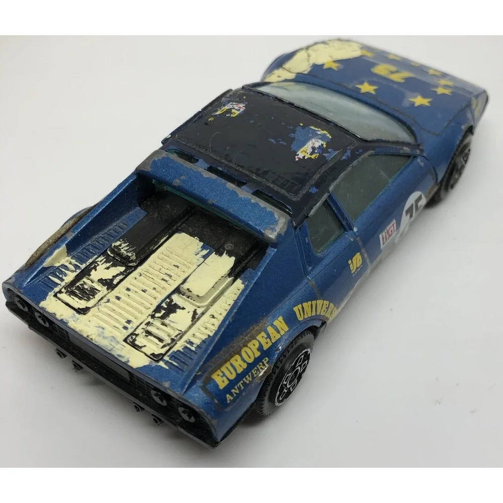 Bburago Ferrari 512 BB University Boxer 1:43 Made‎ In Italy 1983 Blue Sponsor